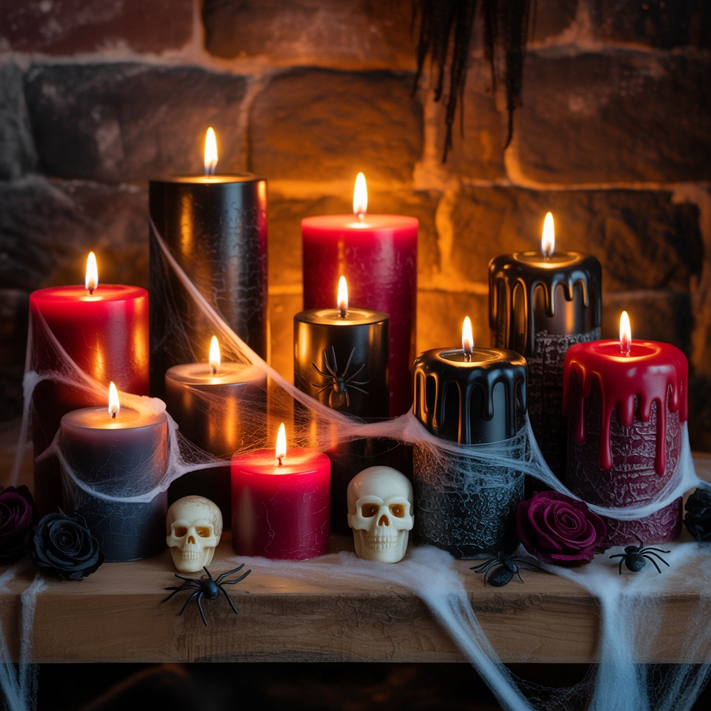 Creepy Candle Display