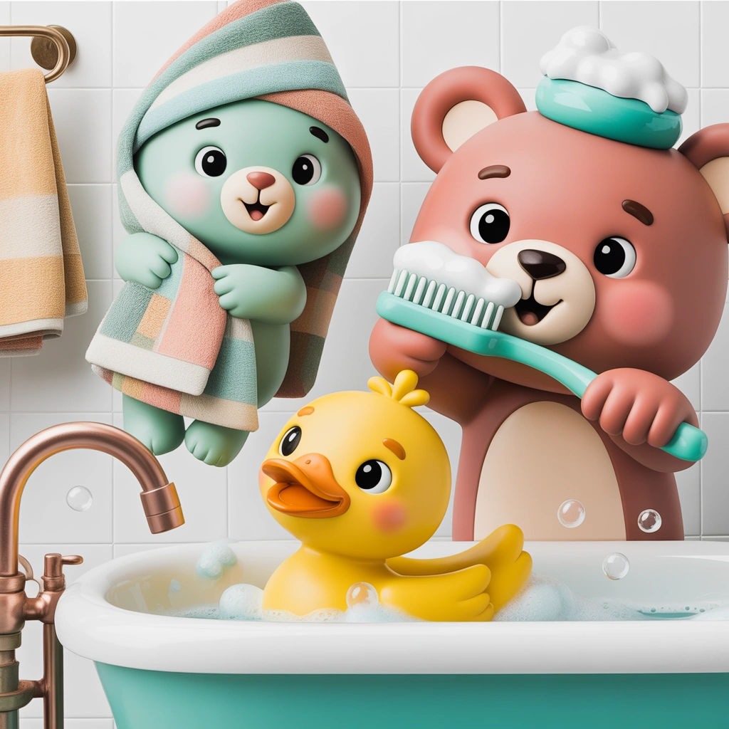 Cute Animal Bathroom Prints