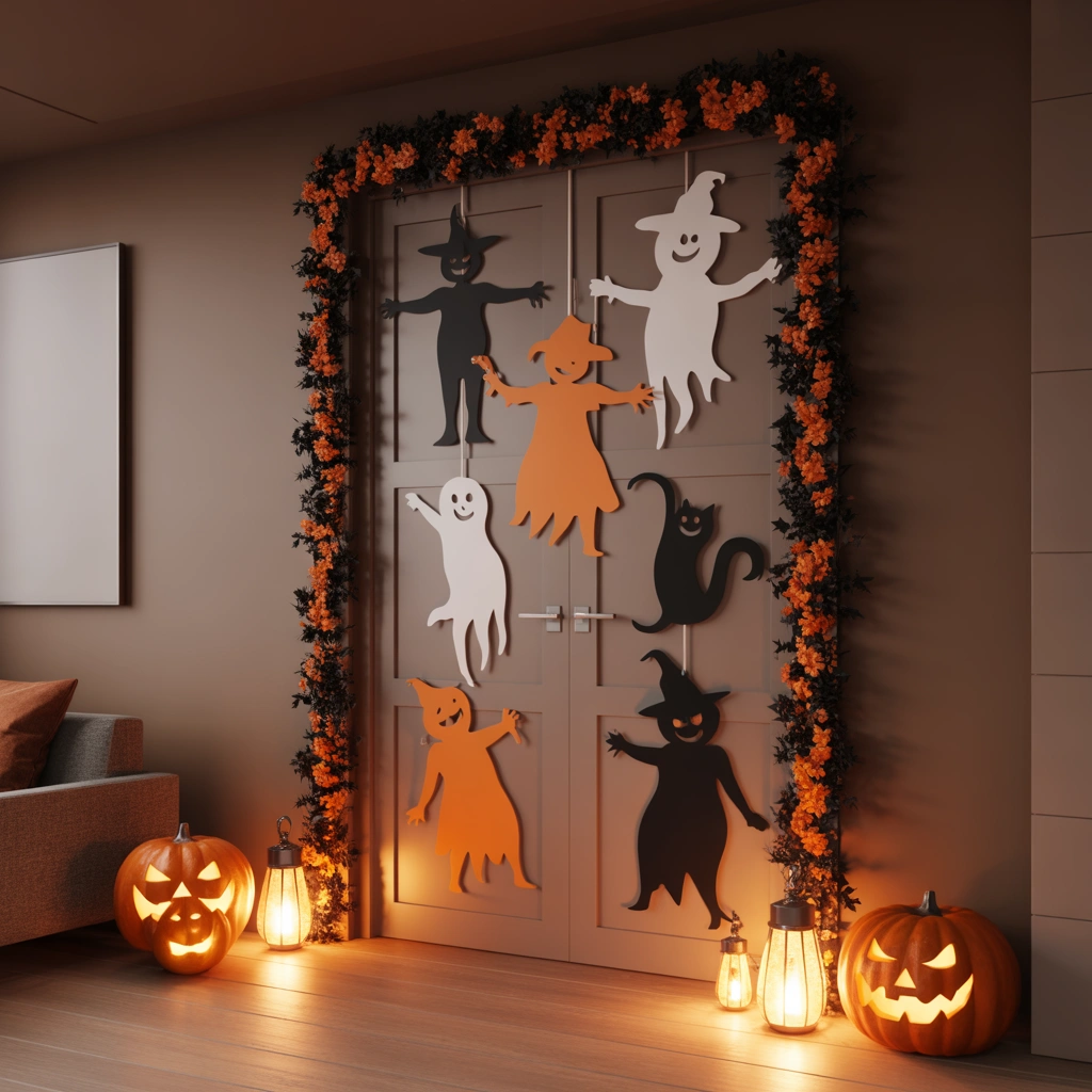 Decorate Interior Doors With Halloween Characters