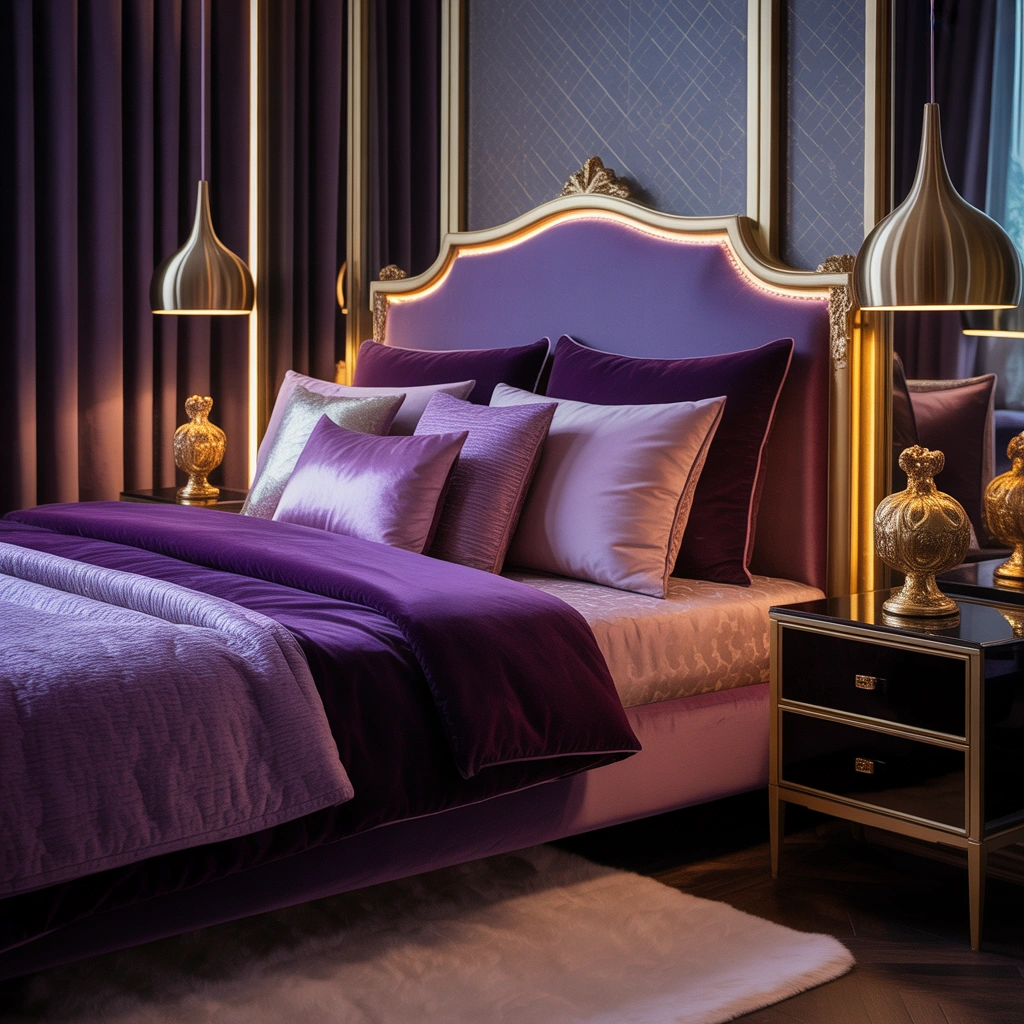 Decorate With Purple and Gold Accents