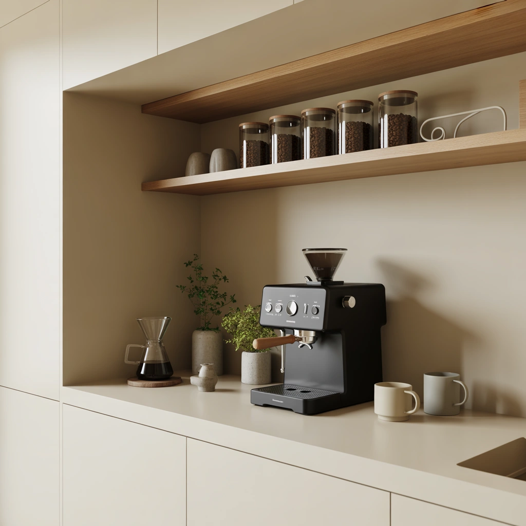 Design a Modern Minimalist Coffee Bar