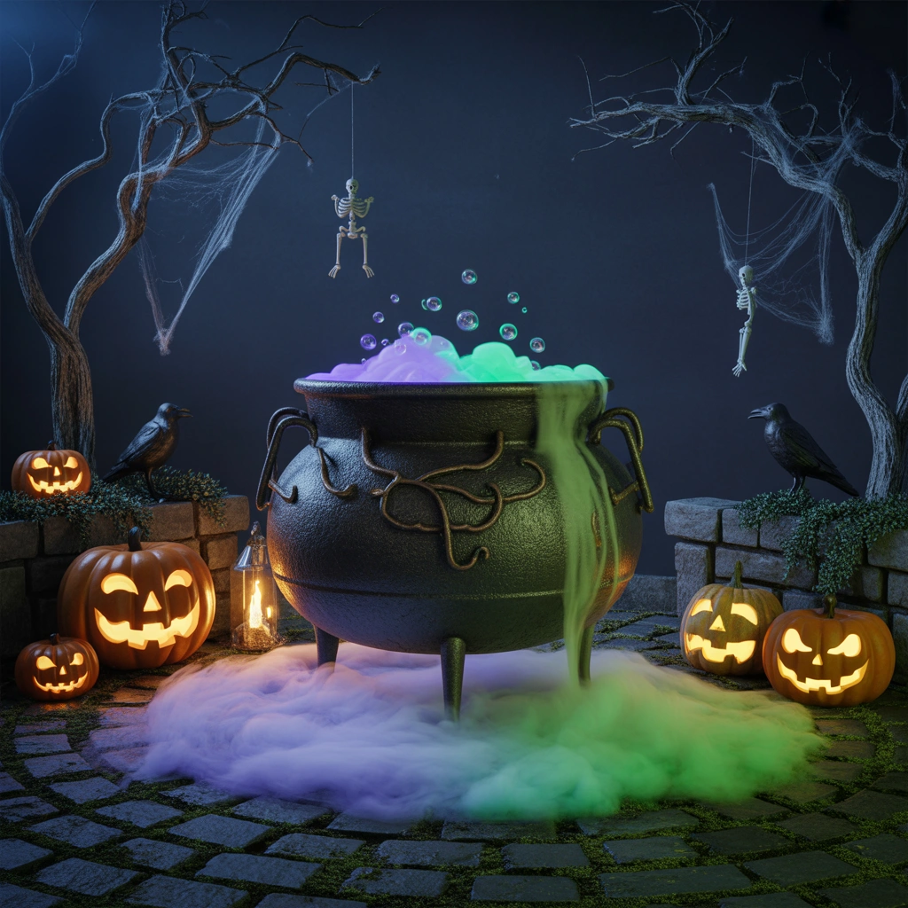 Design a Witch’s Cauldron Display