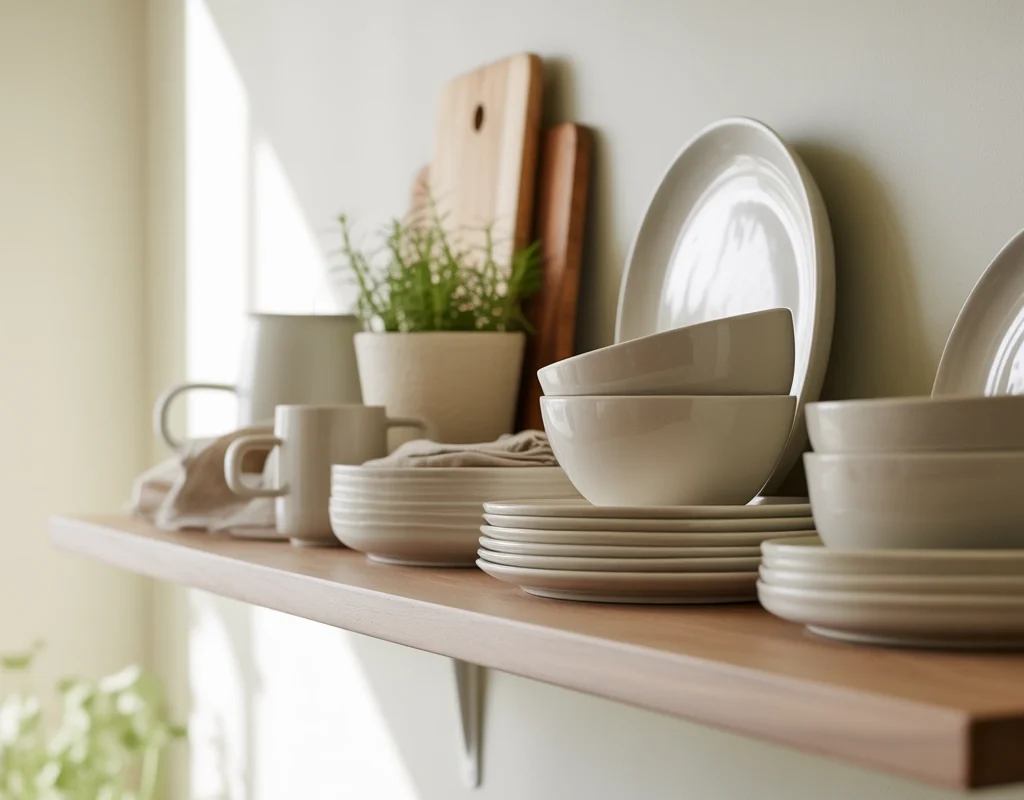 Display Everyday White Dishes for a Clean and Timeless Look