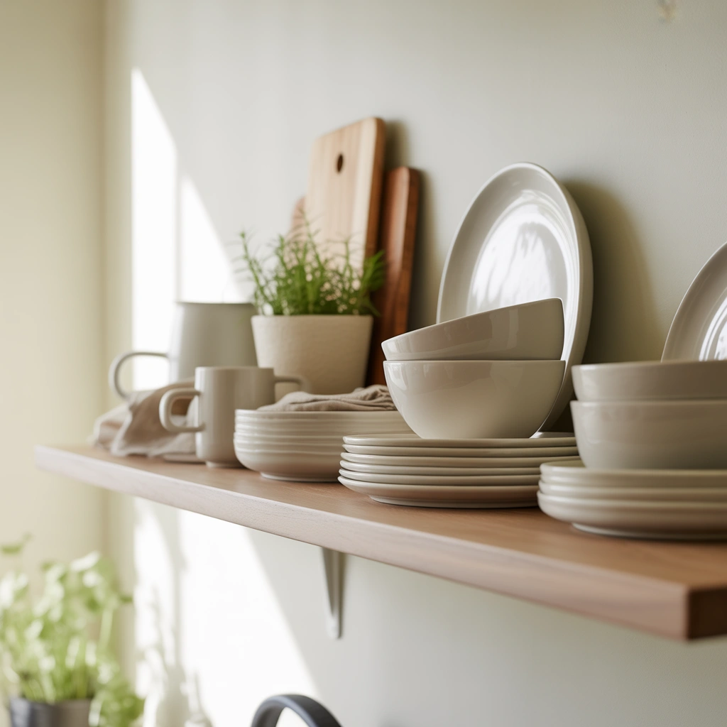 Display Everyday White Dishes for a Clean and Timeless Look