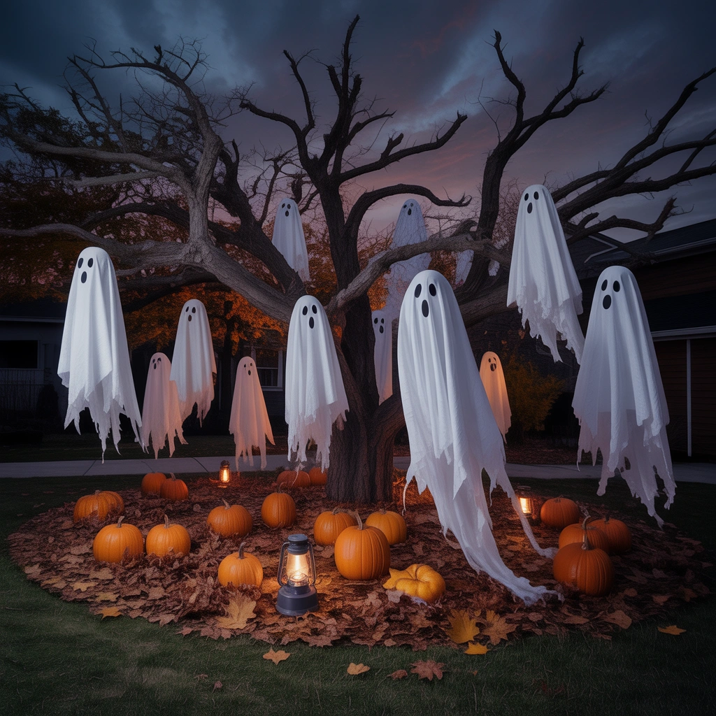 Hang Floating Ghosts from Trees