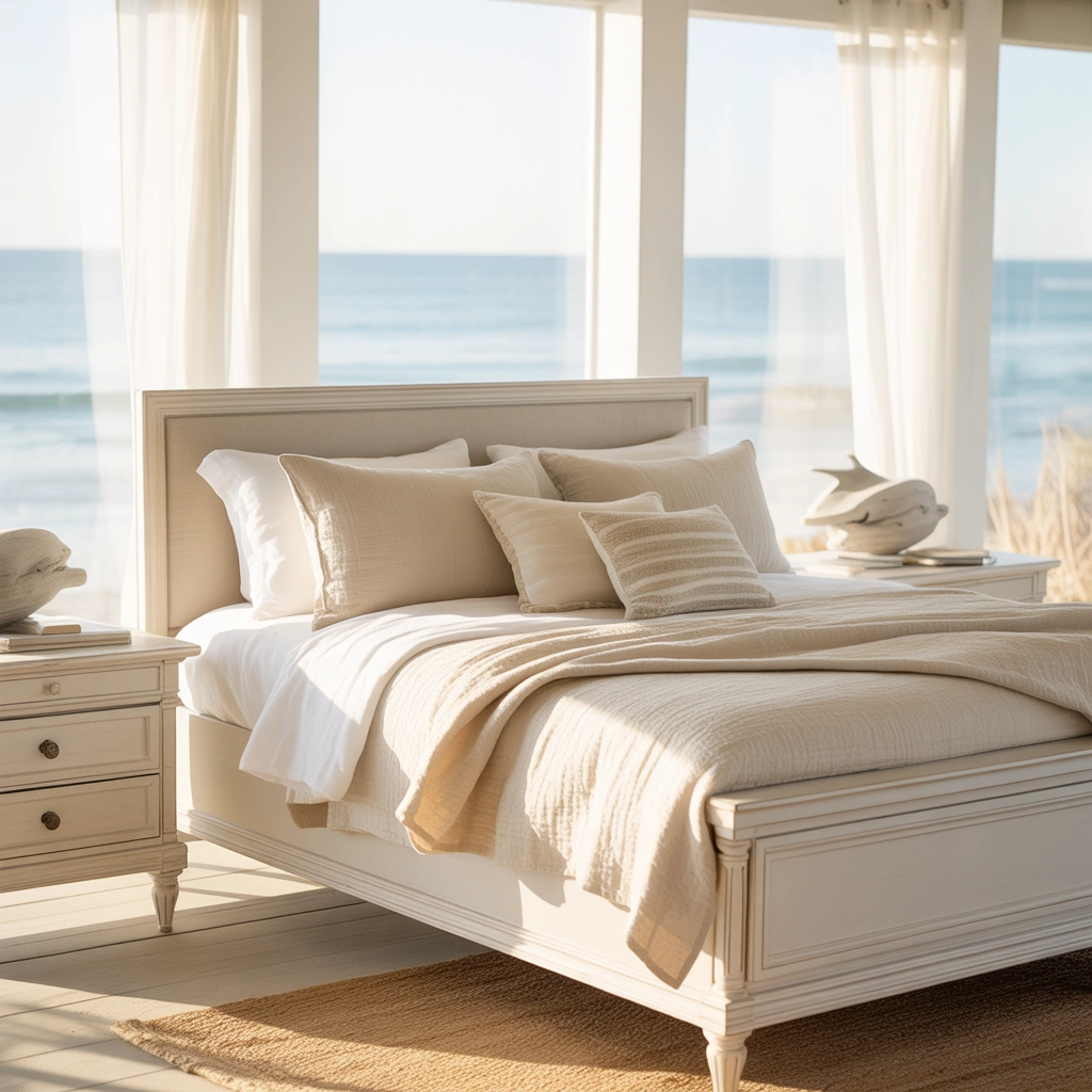 Introduce White Furniture Into a Coastal Bedroom