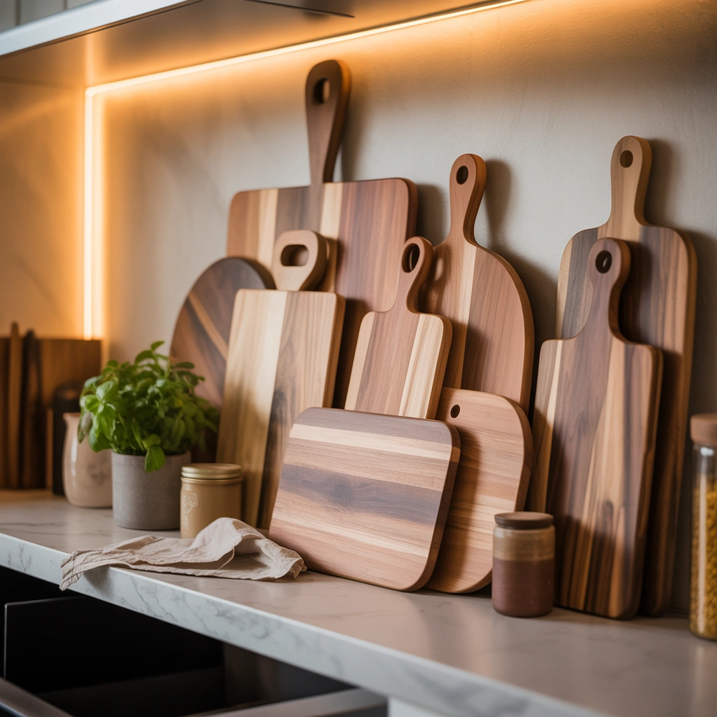 Layer Cutting Boards for Warmth and Texture