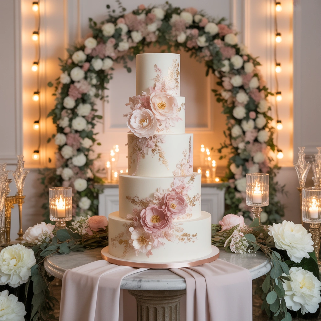 Make the Wedding Cake Display a Focal Point