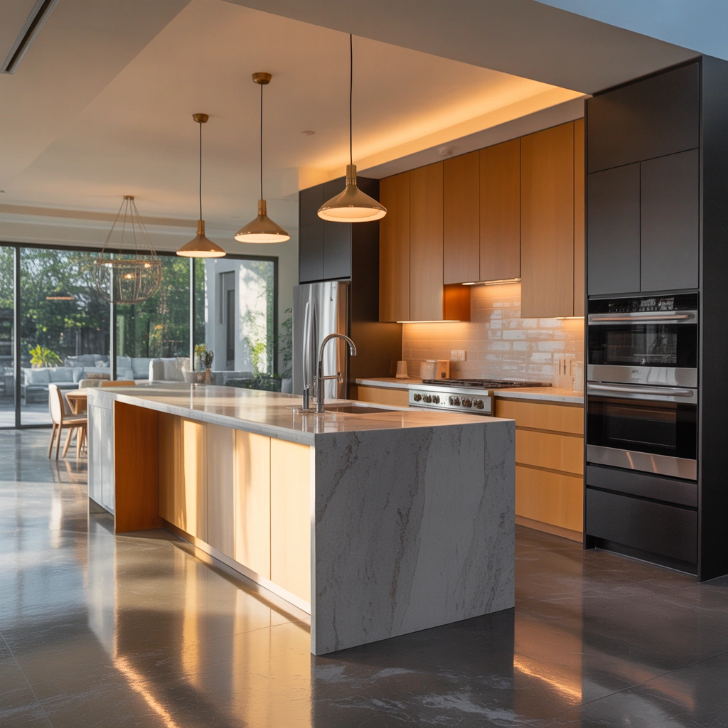 Peninsula Style Semi Open Kitchen