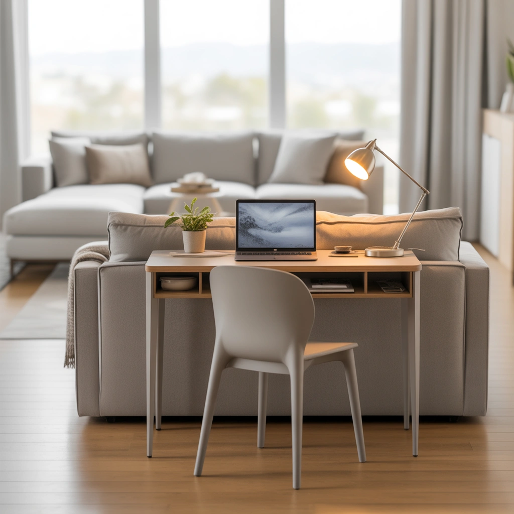 Place a Desk Behind the Sofa