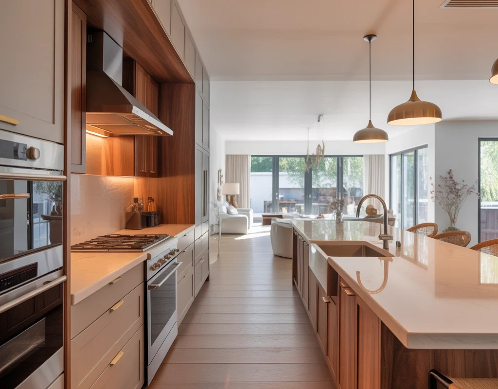 Semi Open Galley Kitchen
