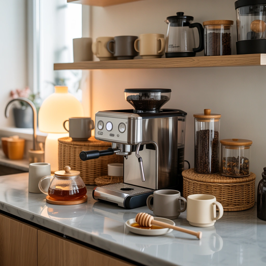 Set Up a Coffee and Tea Combination Bar