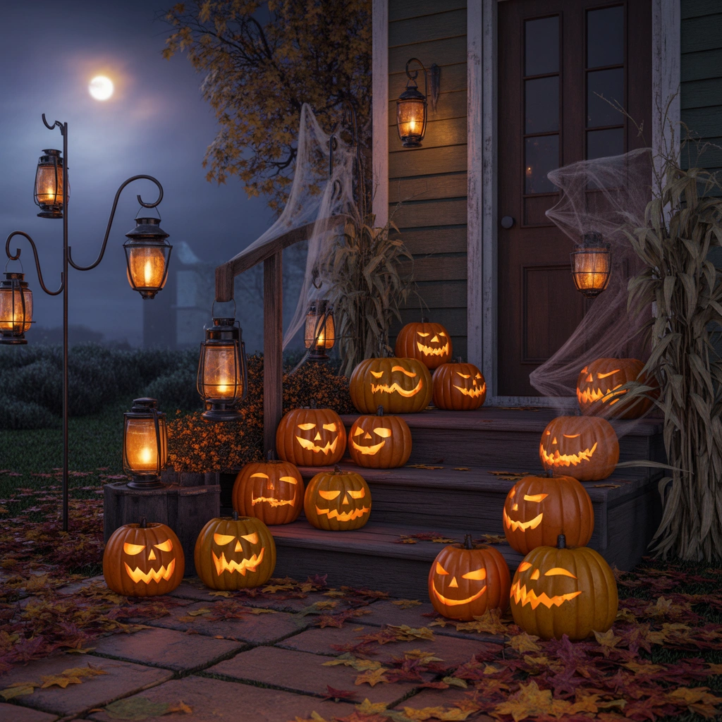 Set Up a Halloween Lantern Display
