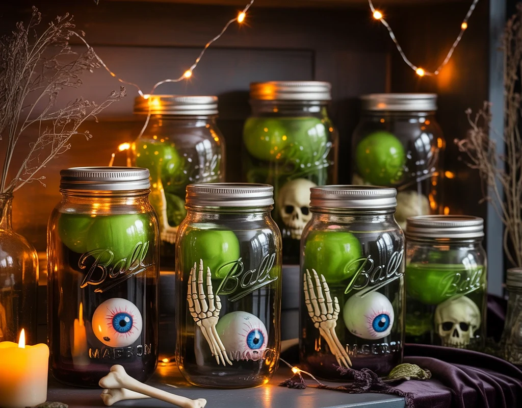 Turn Ordinary Jars Into Halloween Specimen Displays