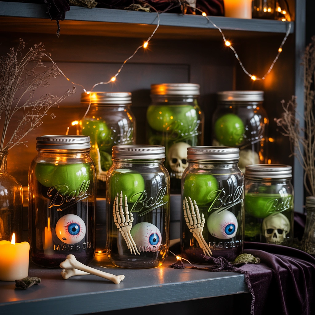 Turn Ordinary Jars Into Halloween Specimen Displays