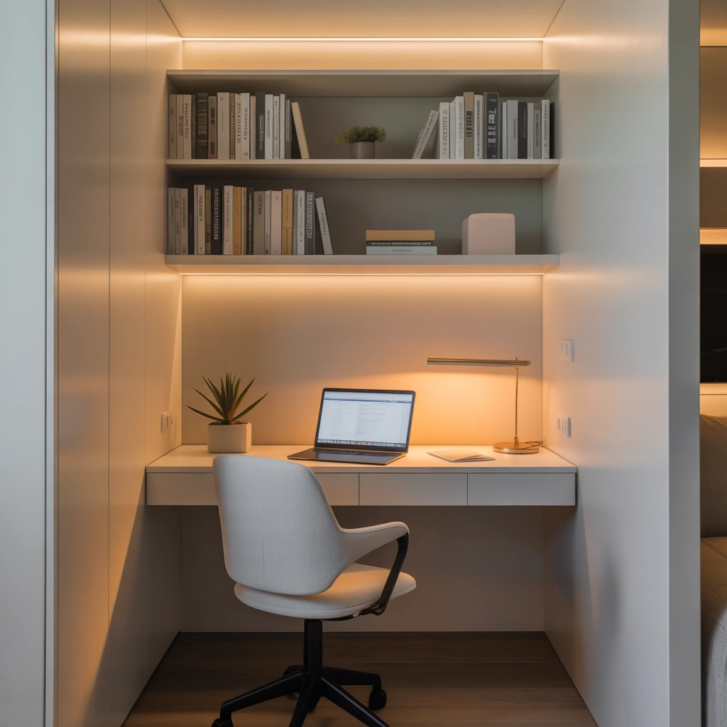Turn an Empty Corner Into a Compact Office