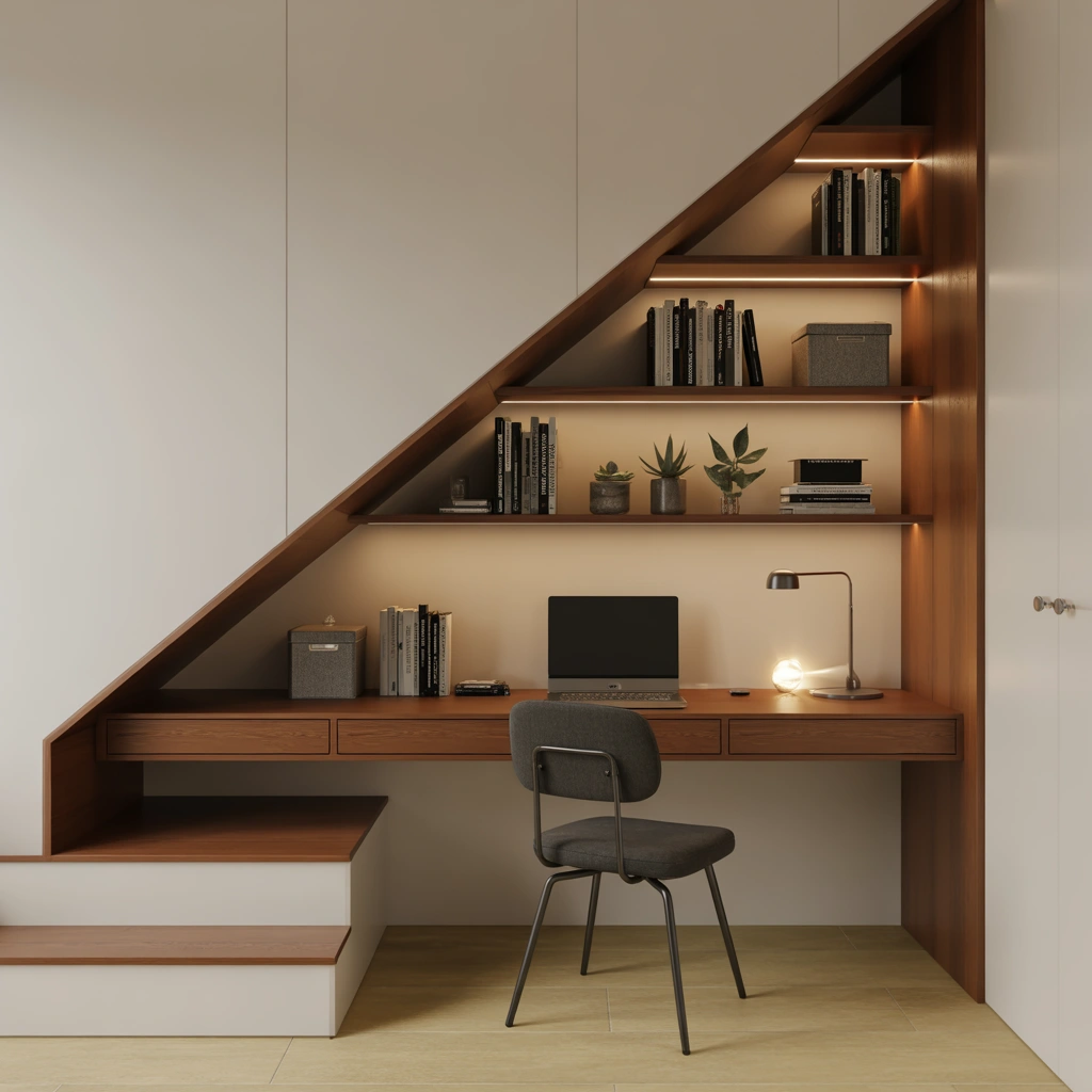 Use the Space Under the Stairs